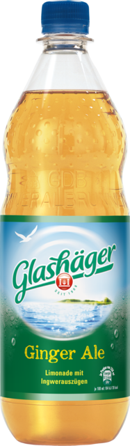 Flaschenabbildung: 1.0 Liter GdB PET-Süßgetränkeflasche