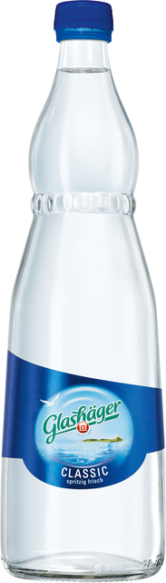 Flaschenabbildung: 0.75 Liter Gastro-Glas-Individualflasche