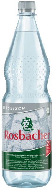 Flaschenabbildung: 1.0 Liter GdB PET-Mineralwasserflasche