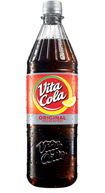 Flaschenabbildung: 1.0 Liter Vita Cola PET-Süßgetränkeflasche