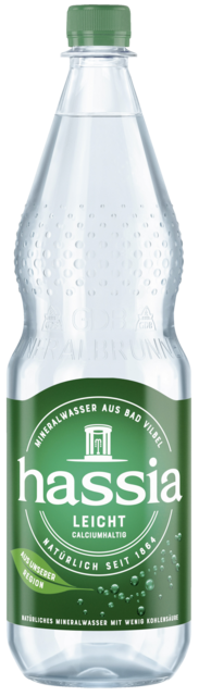 Flaschenabbildung: 1.0 Liter GdB PET-Mineralwasserflasche