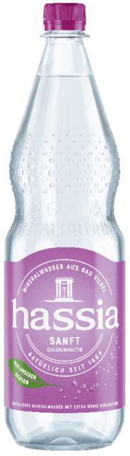 Flaschenabbildung: 1.0 Liter GdB PET-Mineralwasserflasche