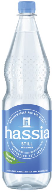 Flaschenabbildung: 1.0 Liter GdB PET-Mineralwasserflasche