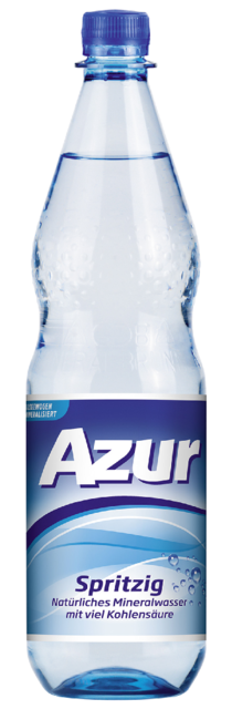Flaschenabbildung: 1.0 Liter GdB PET-Mineralwasserflasche