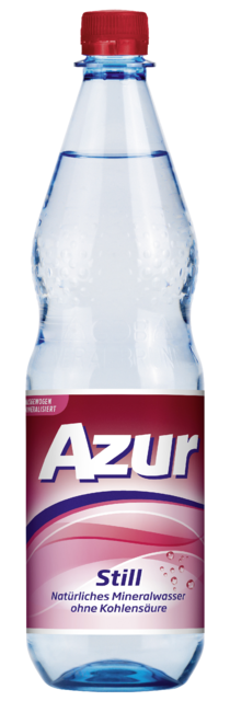 Flaschenabbildung: 1.0 Liter GdB PET-Mineralwasserflasche