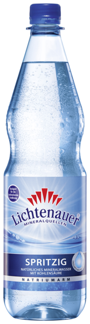 Flaschenabbildung: 1.0 Liter GdB PET-Mineralwasserflasche