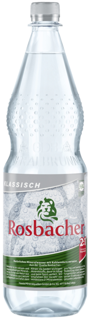 Flaschenabbildung: 1.0 Liter GdB PET-Mineralwasserflasche