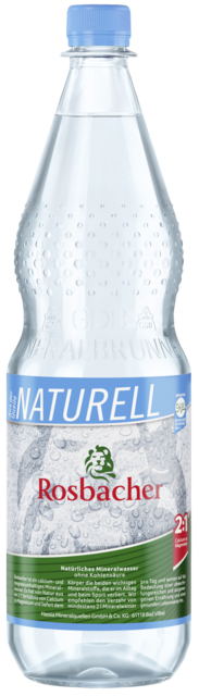 Flaschenabbildung: 1.0 Liter GdB PET-Mineralwasserflasche