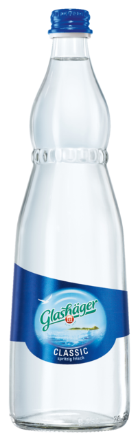 Flaschenabbildung: 0.75 Liter Gastro-Glas-Individualflasche