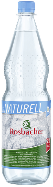 Flaschenabbildung: 1.0 Liter GdB PET-Mineralwasserflasche