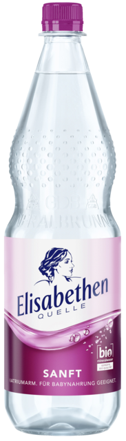 Flaschenabbildung: 1.0 Liter GdB PET-Mineralwasserflasche
