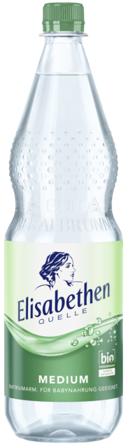 Flaschenabbildung: 1.0 Liter GdB PET-Mineralwasserflasche